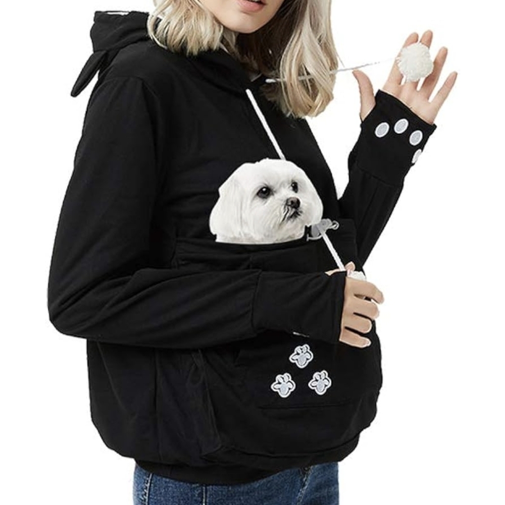 Pet pouch hoodie cat/dog carrier huge kangaroo pouch